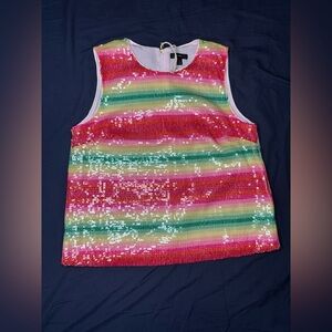 Colorful Sequin Kids Tank Top